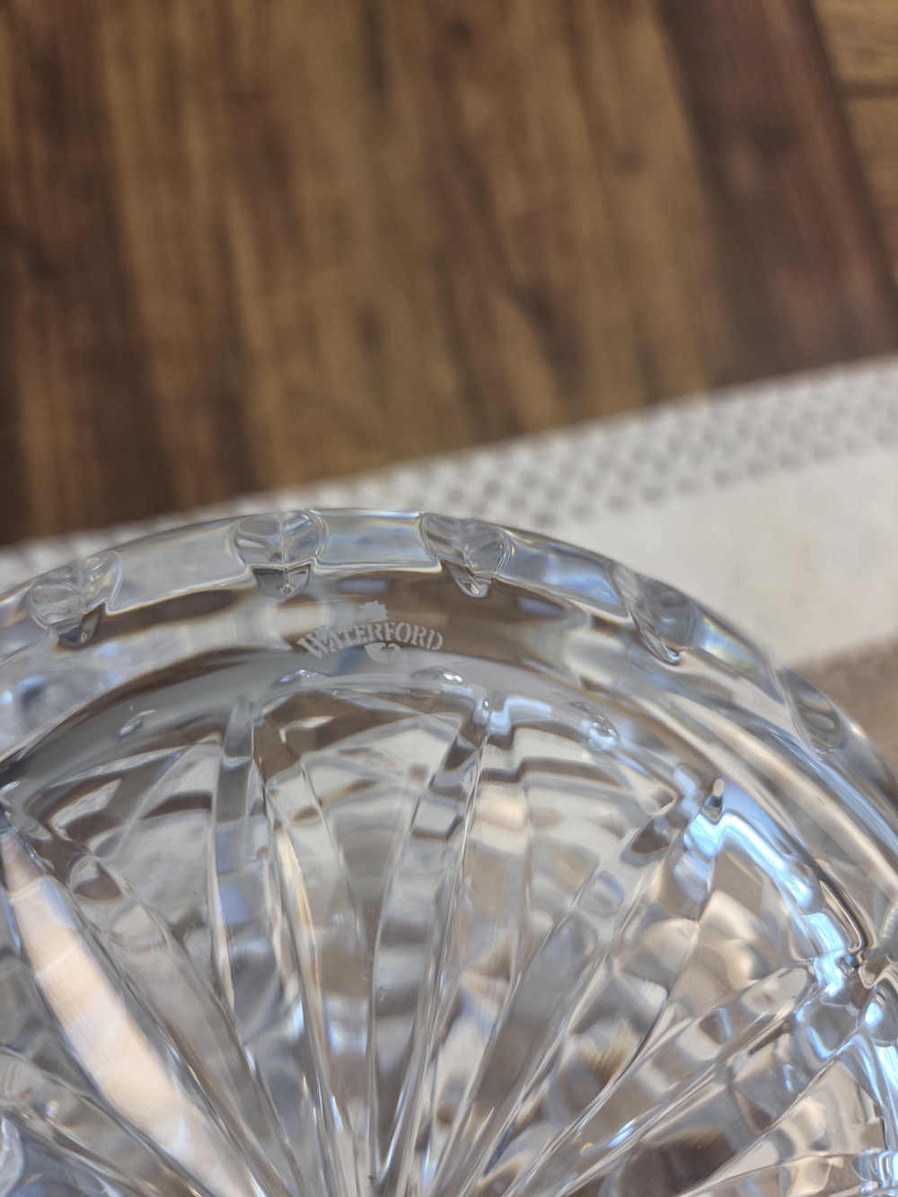 Waterford Clear Cut Crystal Bud Vase - Picture 2 of 2